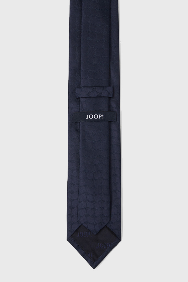 PATTERNED SILK TIE JOOP - 401 BLUE